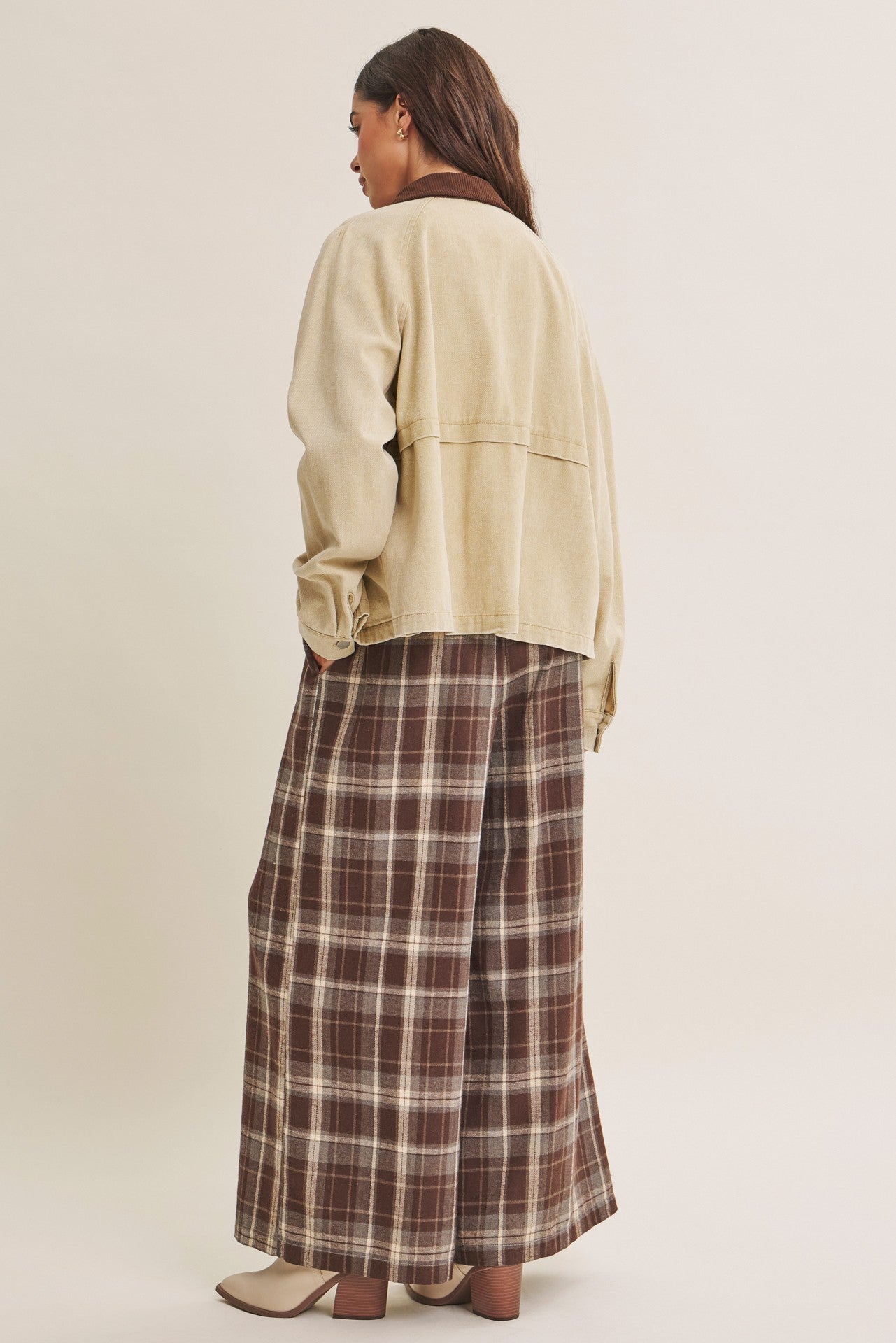 Heritage Field Mineral Washed Cotton Twill Jacket Beige