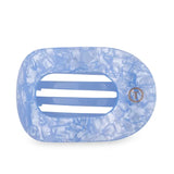 Teleties Large Flat Round Clip Blue Lagoon