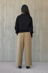 Riley Quarter Zip Sweatshirt Black
