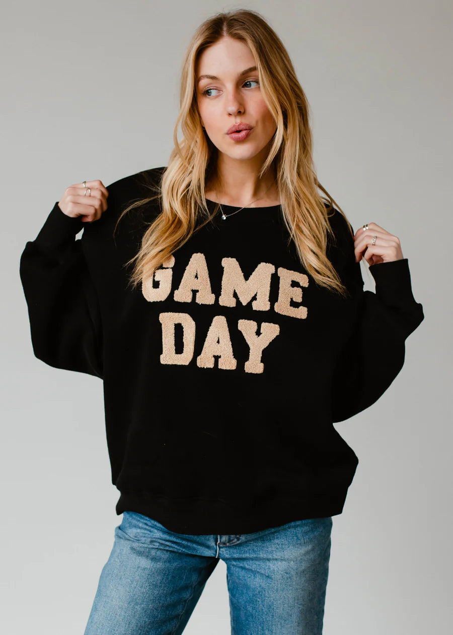 Always Cold Boucle Sweatshirt Black