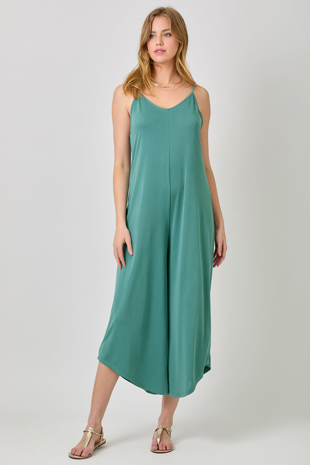 Modal Baggy Jumpsuit Emerald