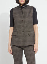 Frankie Sleeveless Blazer Speckled Salt + Pepper