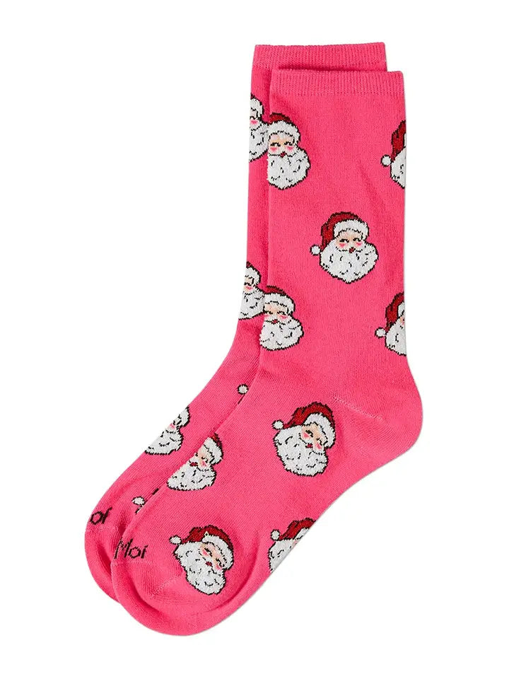 Retro Santa Crew Socks