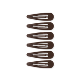 Teleties Snap Clips - 6 Pack Brown