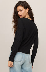 Junie Long Sleeve Tee Black