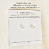 Bow Studs-18k Gold Dainty Earrings