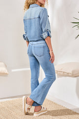 Audrey Hugging Flare Jeans Coastal Blue