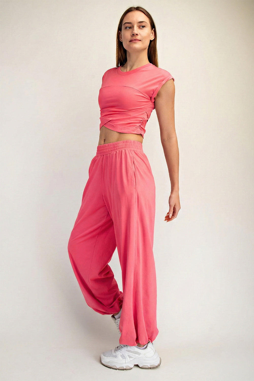Crossover Movement Set Flamingo Pink