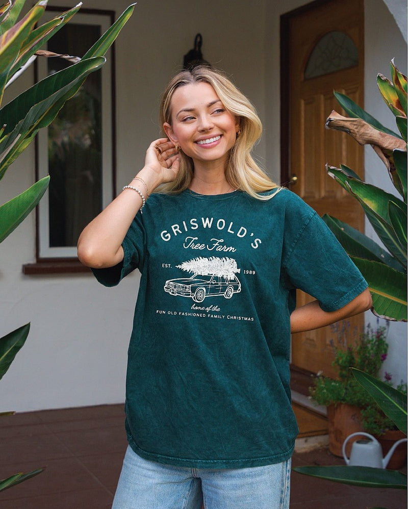 Griswold's Tree Farm Mineral Graphic Tee Forest