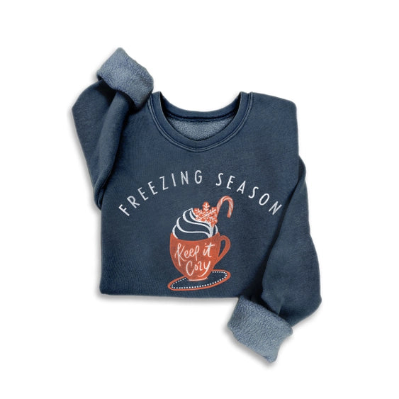 Freezing Season Mineral Sweatshirt Navy