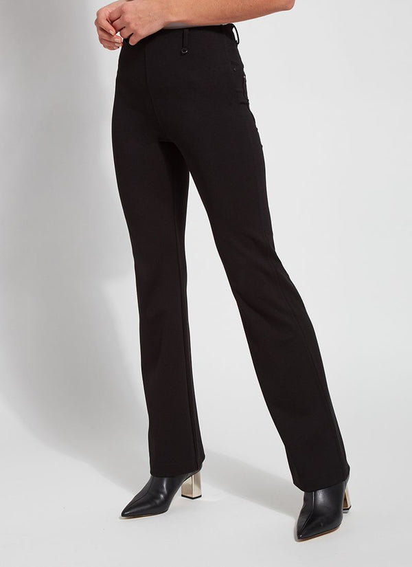 Ponte Baby Bootcut Pants Black