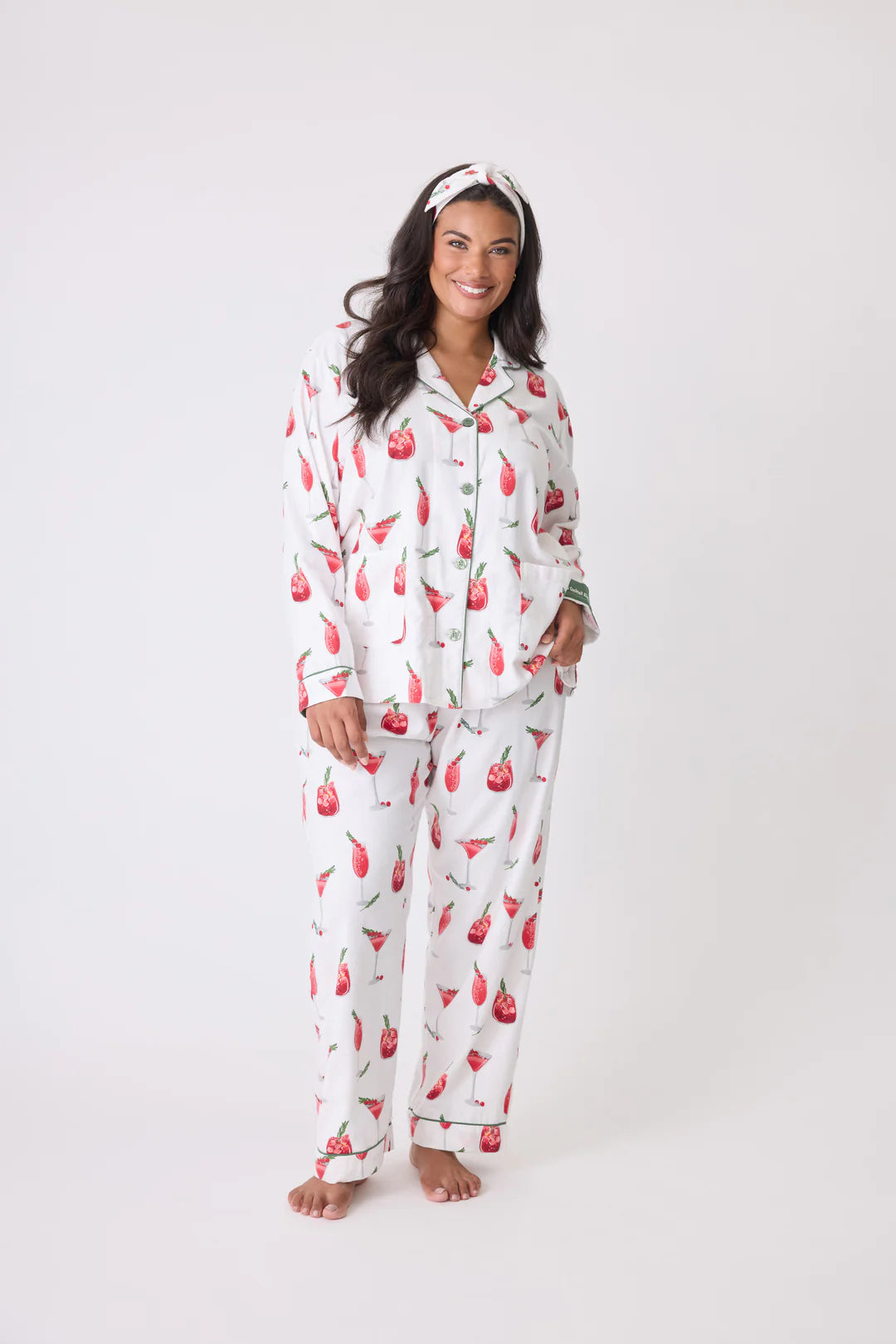 Flannel PJ Set Warm Wishes + Cocktail Kisses