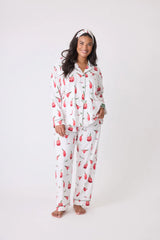 Flannel PJ Set Warm Wishes + Cocktail Kisses