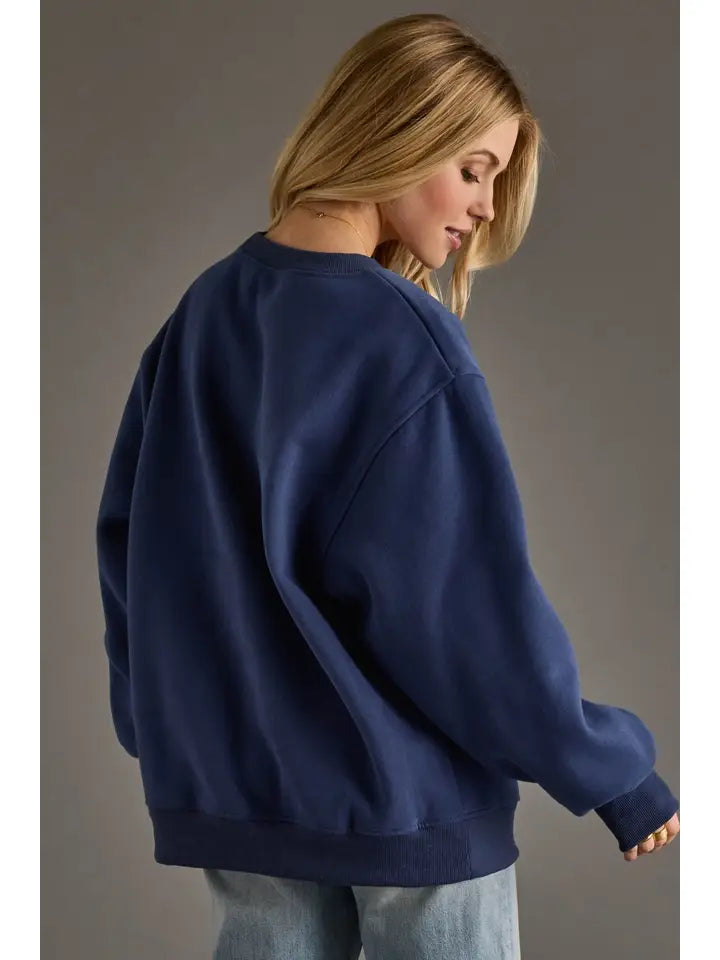 It's A Good Day To Drink At The Cabin Sweatshirt Dark Blue