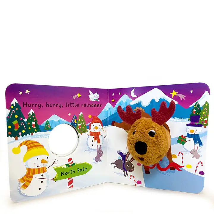 Jingle. Jingle Little Reindeer Finger Puppet Book