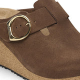 Fanny Clog Wedges Dark Tea