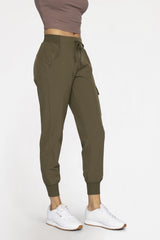 High Waist Active Joggers Ivy Green