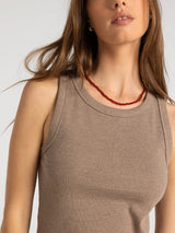 Edlin Layering Tank Heather Ash Brown