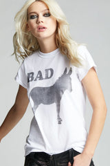 Bad Donkey Graphic Tee White