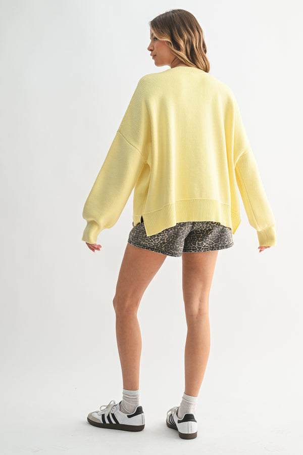 Drop Shoulder Sweater Daisy