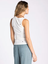 Edlin Embroidered Tank Strawberry