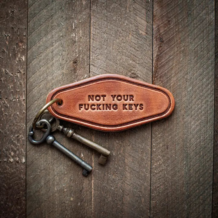 Motel Style Leather Keychain