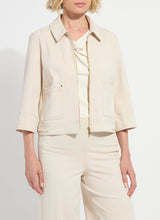 Nylah Detail Crop Jacket Crisp Chino