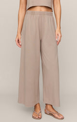 Scout Jersey Flare Pants Stone Gray