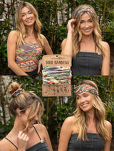 Full Boho Bandeau Mandala Patchwork Cream