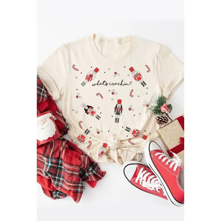 What's Crackin Mineral Graphic Tee Oatmeal