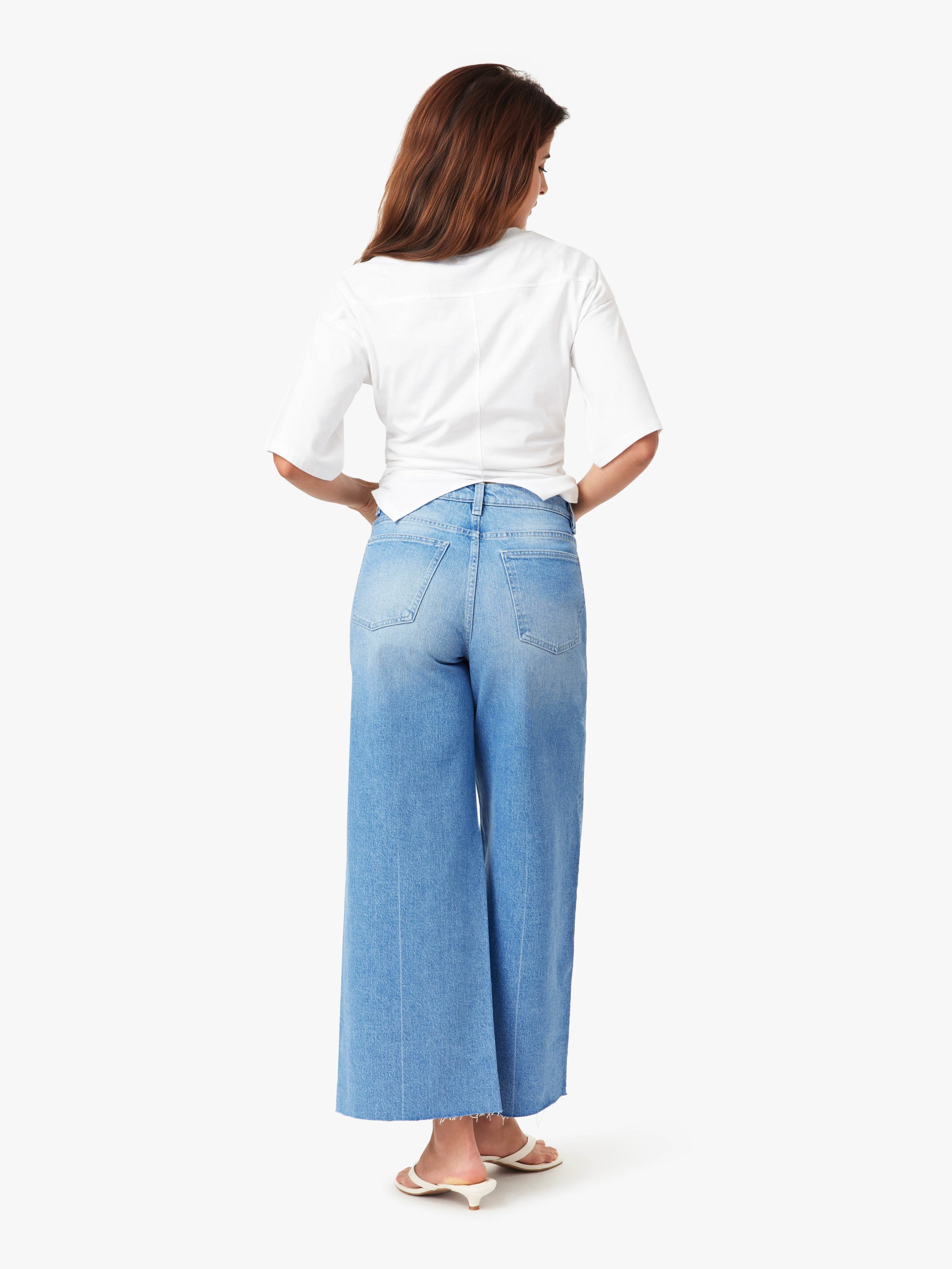 Denver Wide Crop Jeans Blue Bell