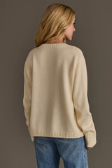 Ropin' Cowboy Graphic Sweatshirt Ivory