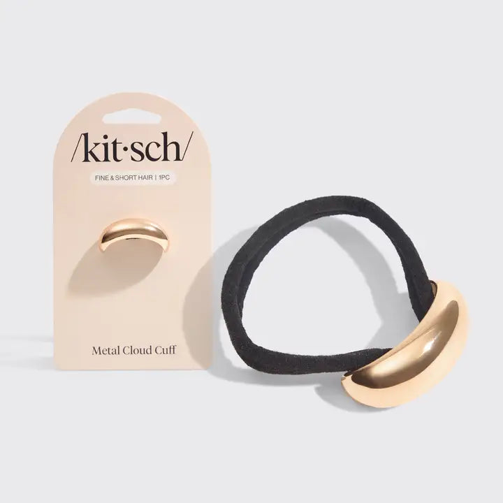 Gold Metal Cloud Hair Cuff