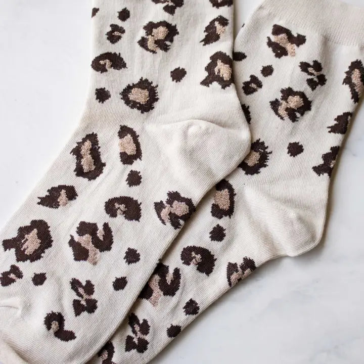 Leopard Casual Socks
