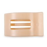 Teleties Large Flat Rectangle Hair Clip Almond Beige