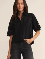 Midnight Lace Top Black