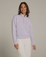 Rev Crop Quarter Zip Top Violet