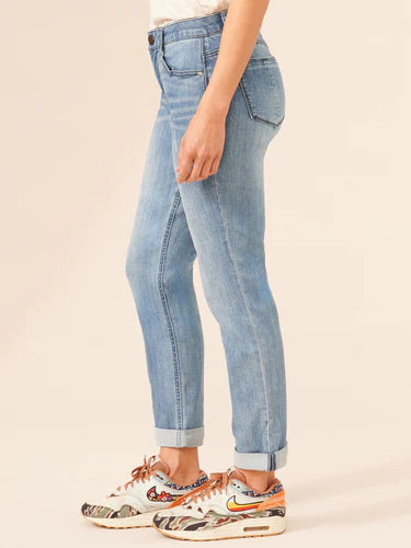 Ab Solution Girlfriend Jeans Blue