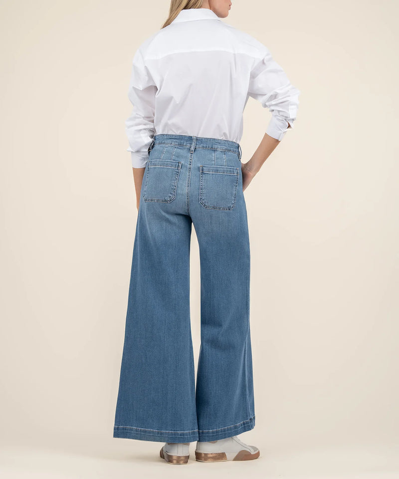 Goldie High Rise Super Wide Leg Dart Front Jeans Unlimited