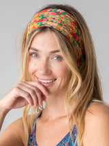 Half Boho Bandeau Bright Floral Garden
