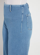 Margo High Waist Wide Crop Denim Pants Bleached Blue