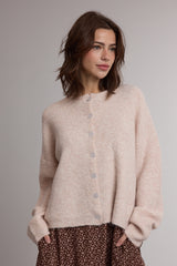 Button Front Sweater Cardigan Ballet