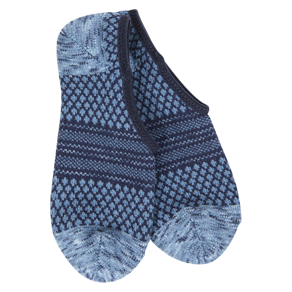 Weekend Gallery Footsie Sock Peacoat Multi