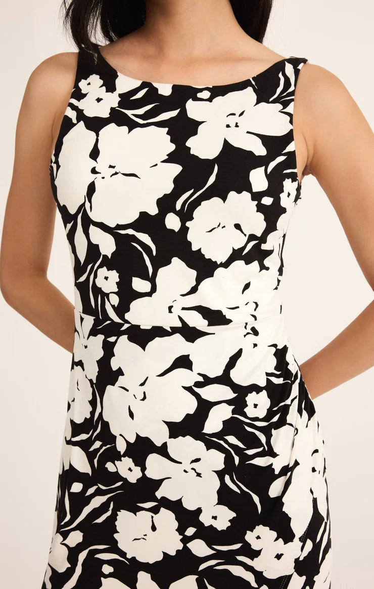 Valencia La Plage Midi Dress Black
