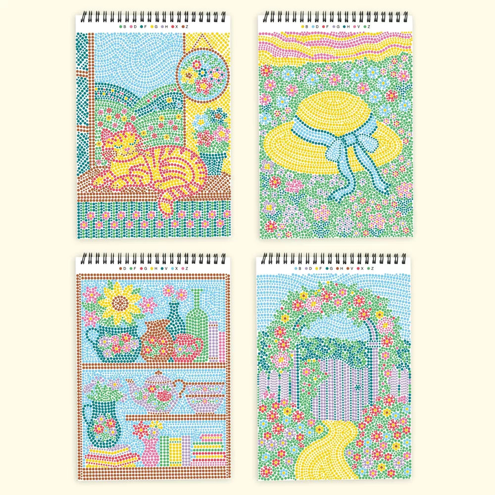 Lifelines FlowArt Dot By Letter Book Cozy Cottage