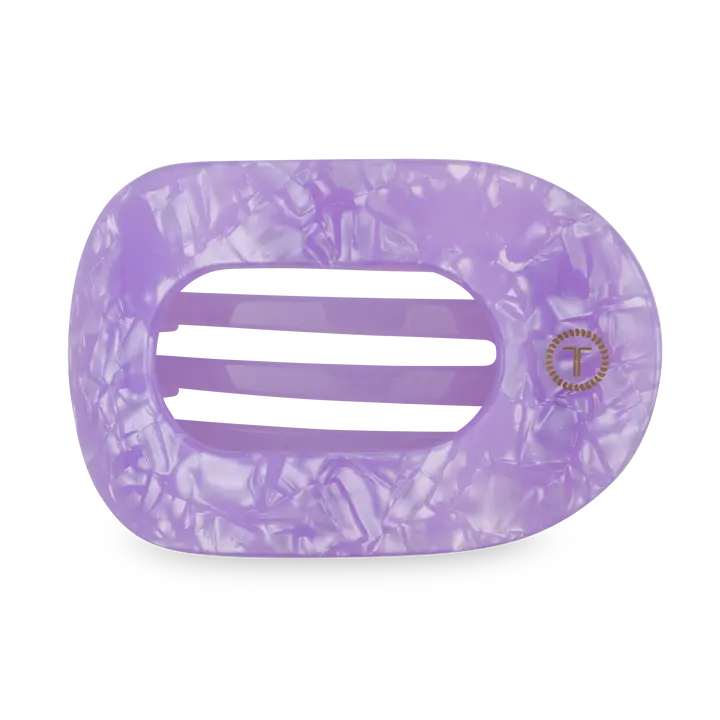 Teleties Medium Flat Round Hair Clip Lavender Mist