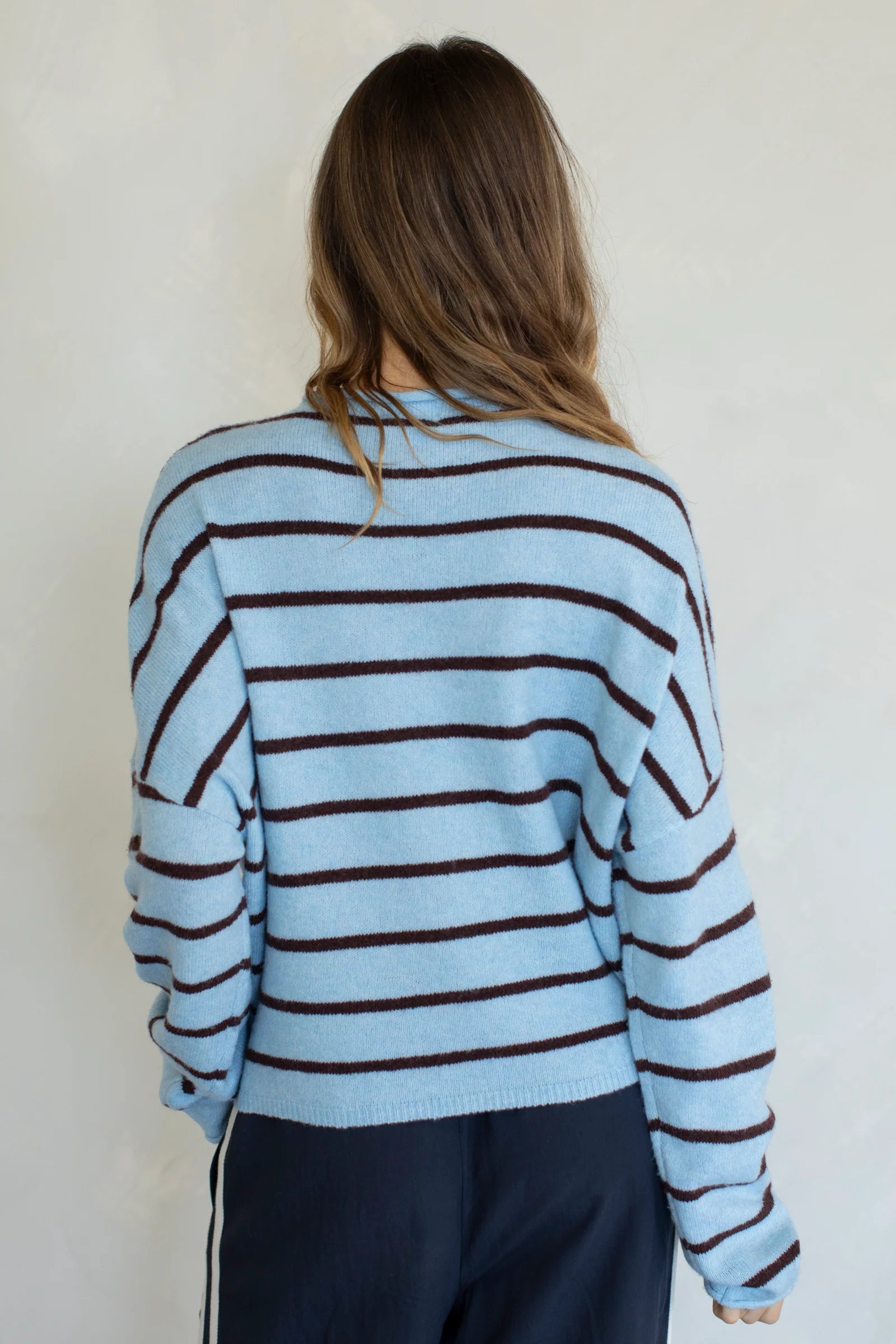 Cabana Stripe Piper Cardigan Blue