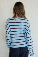 Cabana Stripe Piper Cardigan Blue