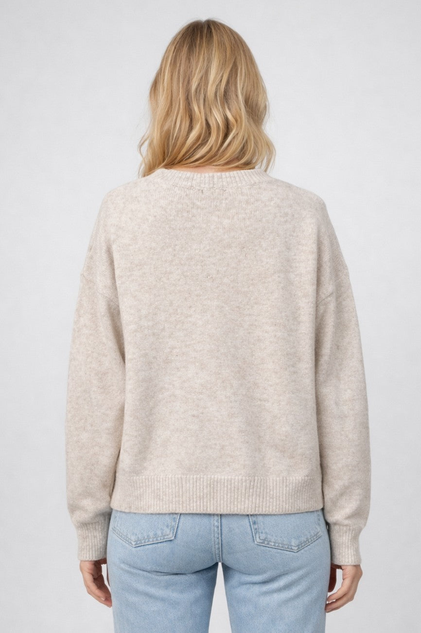 Mallard Duck Family Sweater Taupe
