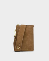 Avery Slim Quilted Suedette Crossbody Bag